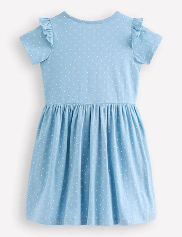 Cute Rabbit Applique Dress